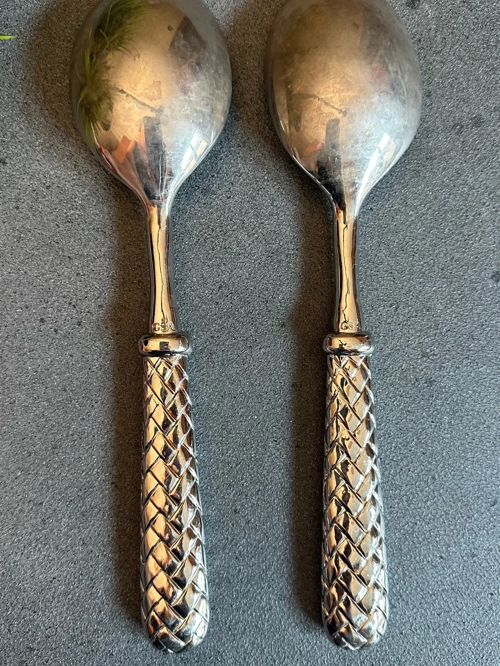 Braided-Handle Serving Spoons - Set of 2